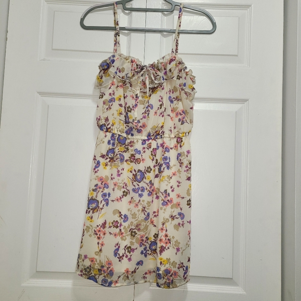 Mossimo Supply‎ Co Floral Summer Dress Size M Floral Spaghetti Strap Dress